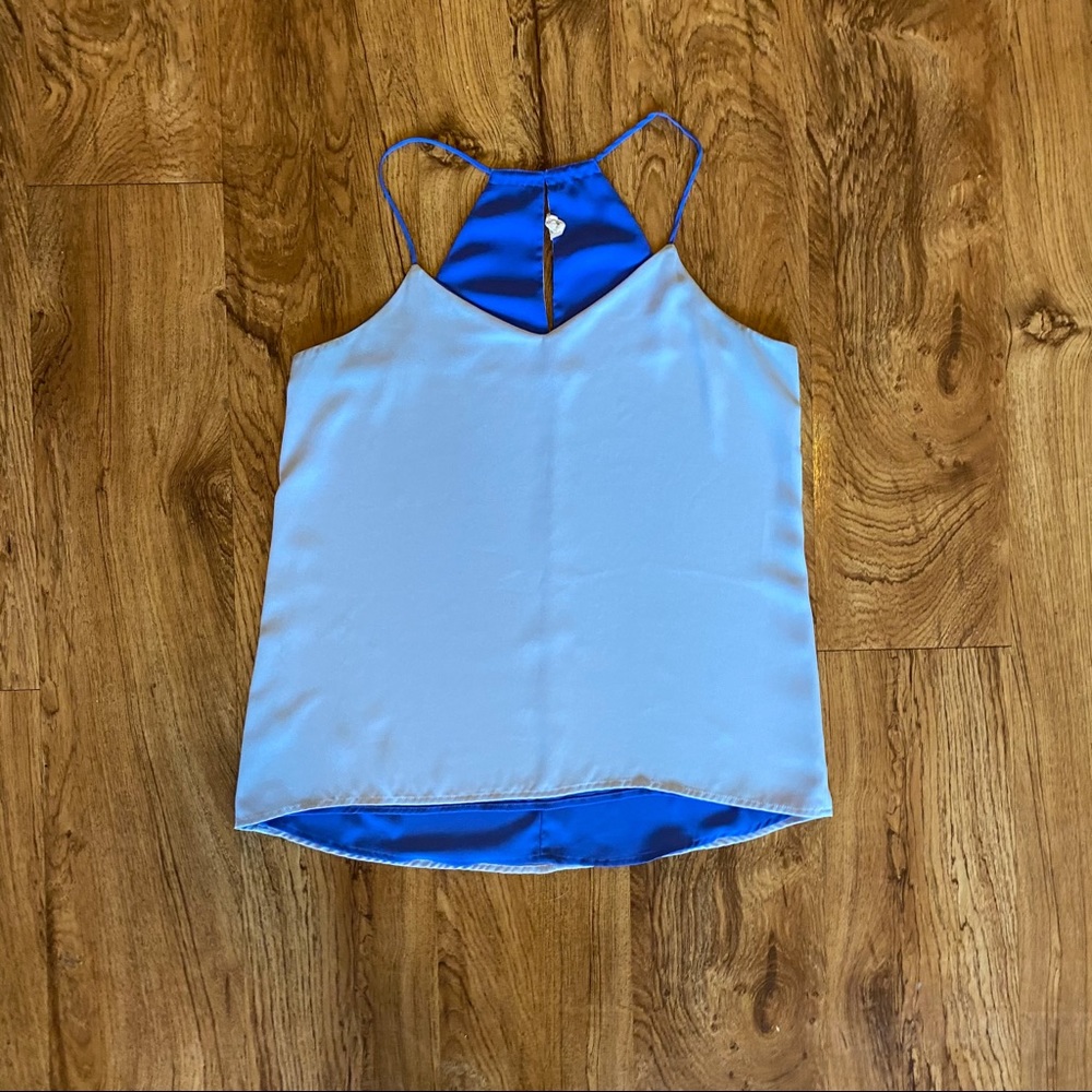 Express Reversible Blue Top, Medium